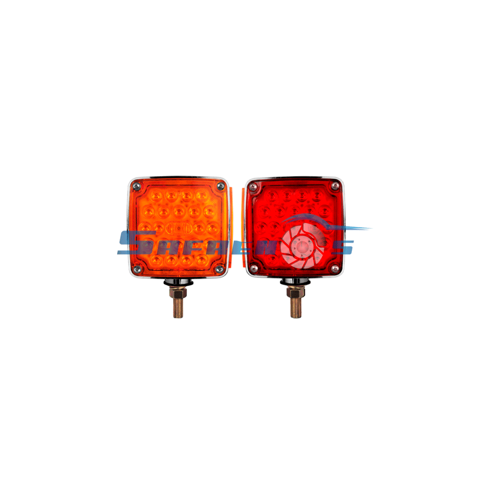 LAMPARA PEDESTAL DOBLE CARA CUADRADA VERTICAL IZQUIERDO