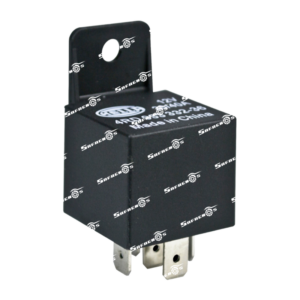 Relay ISO HELLA 12V 30/40A 5 Polos con soporte