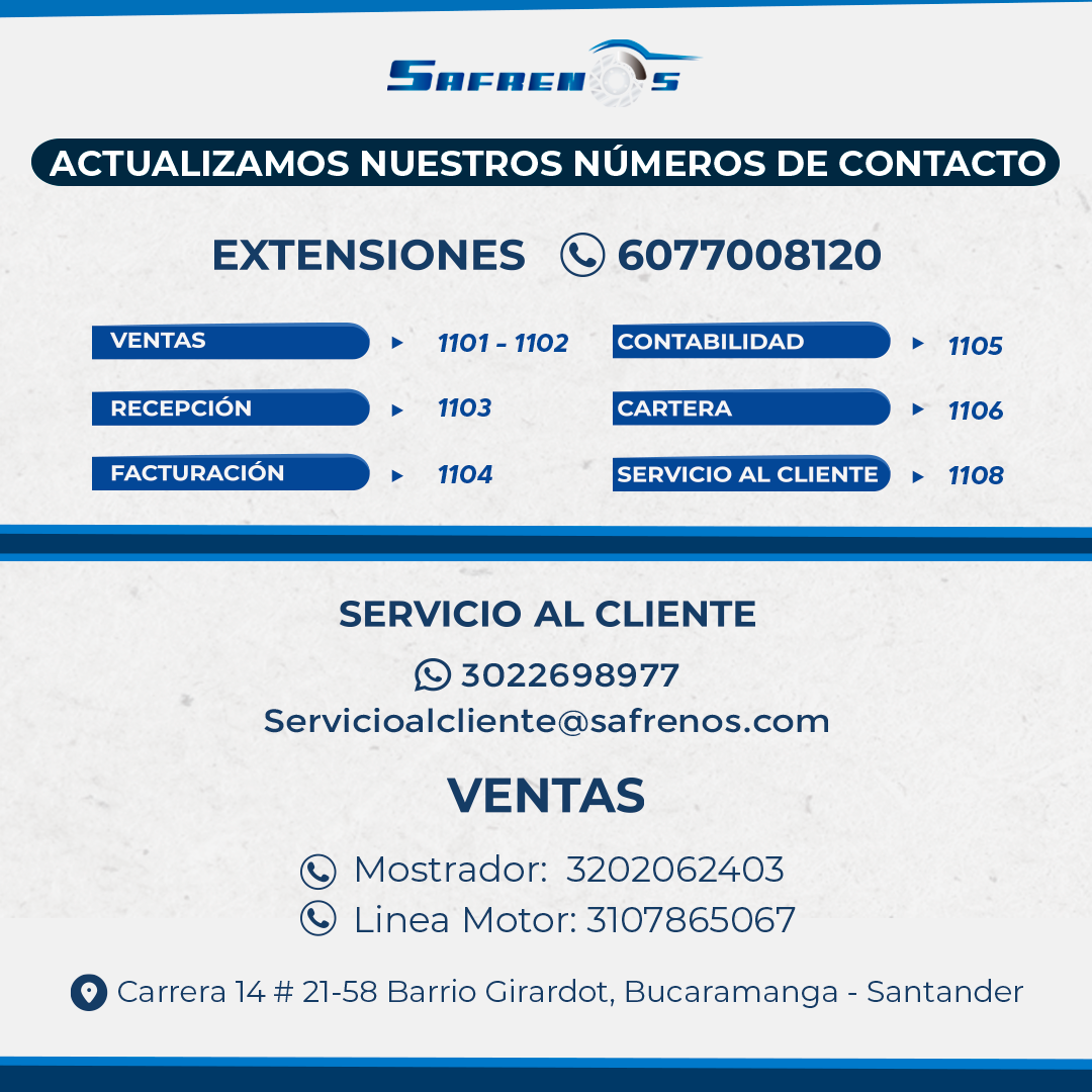 Banner principal Safrenos