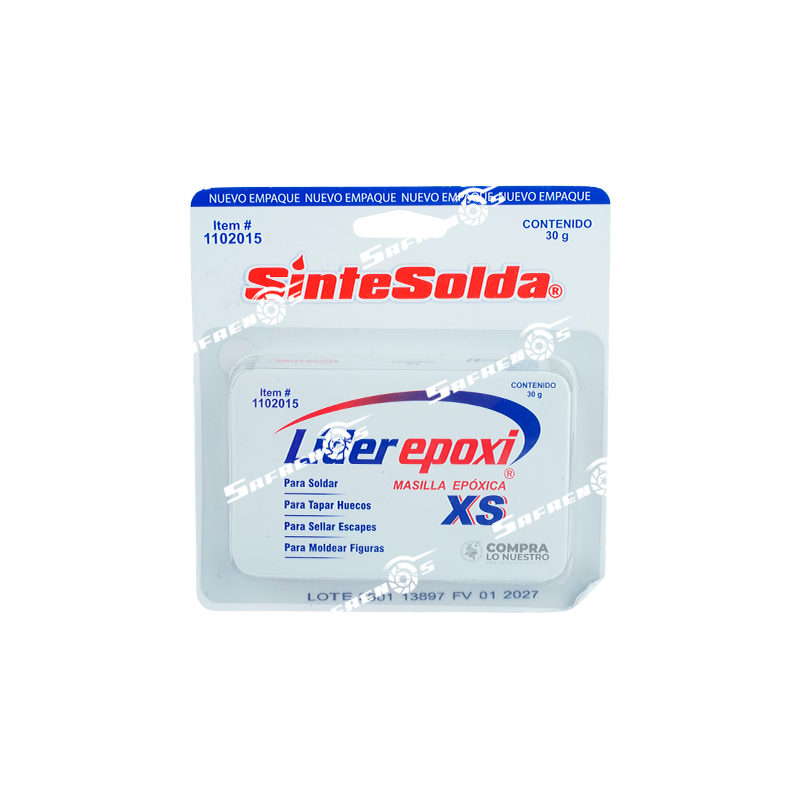Masilla Epóxica Lider Epoxi Sintesolda 30g