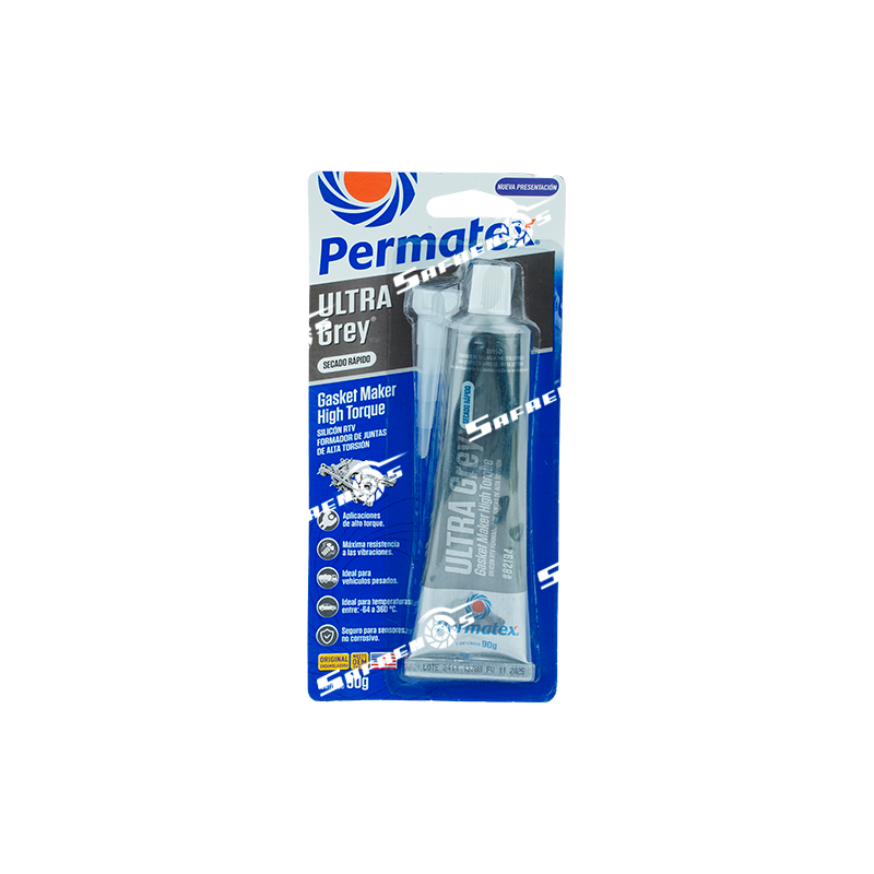 Silicona RTV Gris 90 G Ultra Grey Permatex Ref 82194