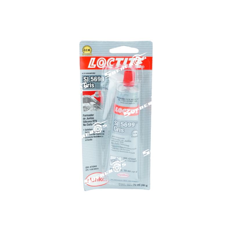 Silicona RTV Gris 70 ml Loctite