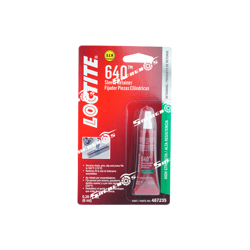 Fijador de Rodamientos 640 Loctite 6 ml (fuerza Alta) Resistencia Alta Temperatura
