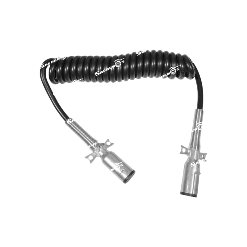 Cable 7-VIAS Luz Trailer Armado Negro Largo 15-PIES