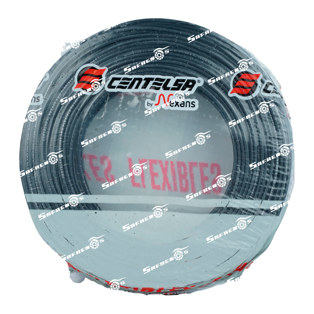 Cable vehicular centelsa #18 rollo 100M (negro)
