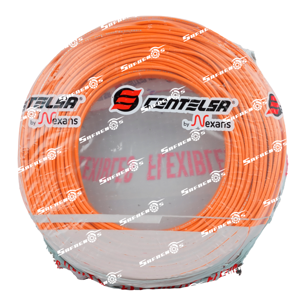 Cable vehicular centelsa #18 rollo 100M (naranja)