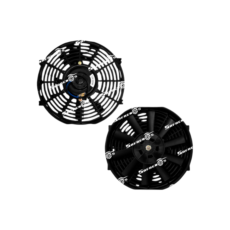 Motoventilador 12V Universal 12 Pulgadas Giro Derecho - Ventilacion Hacia Afuera 80 Watts
