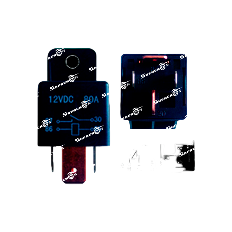 Relay 4-PATAS 12V Luces tipo Pesado 80 AMP