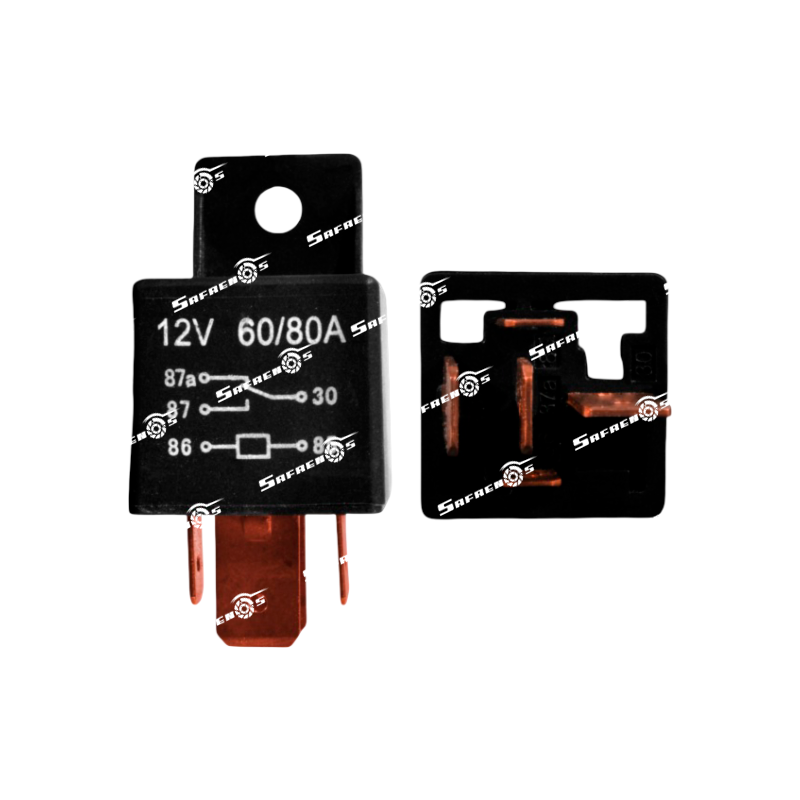 Relay 5-PATAS 12V Luces tipo Pesado 60/80 AMP