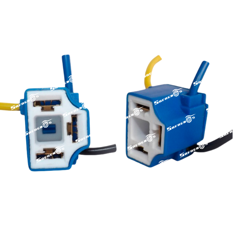Socket Bombilla H4 Curvo en Loza