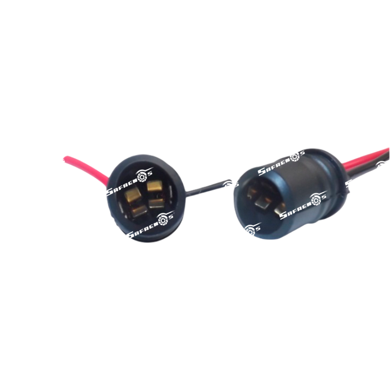 Socket Bombillo T10 Moto Largo con Cable