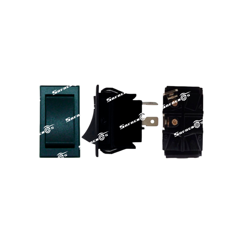 Switch Tecla 1-GOLPE 2-PATAS Tecla Negra (4.3 x 2.5)