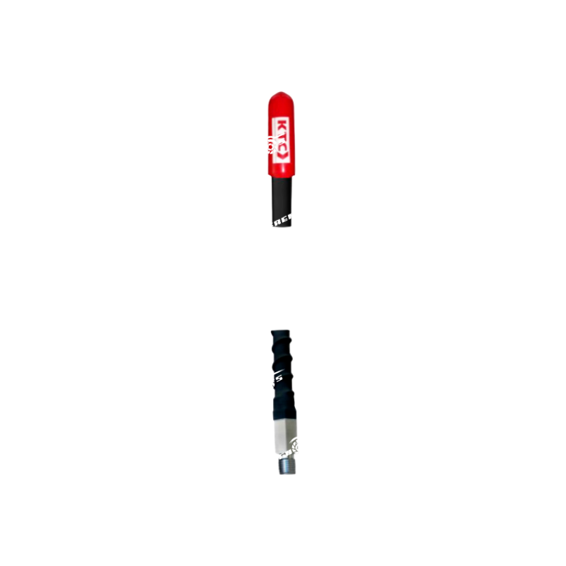 19 Latigo Antena Negro con Capucho Rojo “decoration” 6.5 x 1200 mm (0.2559"X47.2441") Bolsa