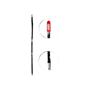 Latigo Antena Negro con Capucho Rojo 8.5 x 1200 mm (0.34"X48.04")