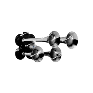 Corneta de Aire Cuádrupe 125*190*255 mm con Válvula 12V, 24V