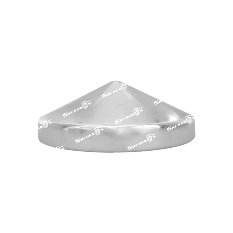 Tapa Eje Trasero Punta Diamante 8 1/8" Cromado (310-001-CC)