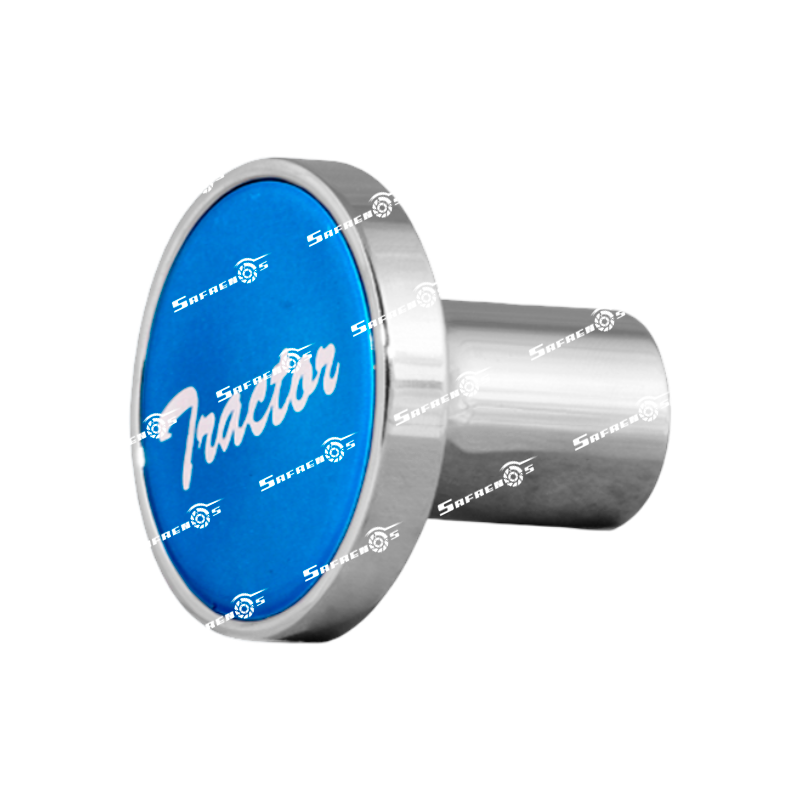 Perilla para Válvula de Aire "tractor" Montaje de Tornillo y Adhesivo Azul