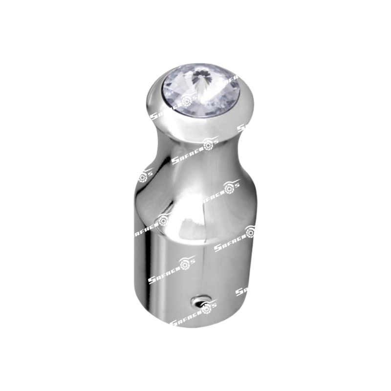 Extension para Interruptor de Palanca con Piedra Blanco para International en Aluminio Cromado 1P