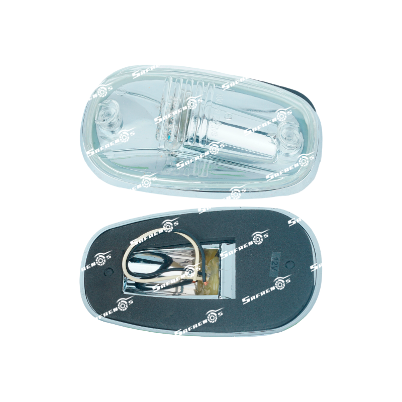 Lámpara de Cabina Pequeña Lente Cristal 9 LED Blanco 12V