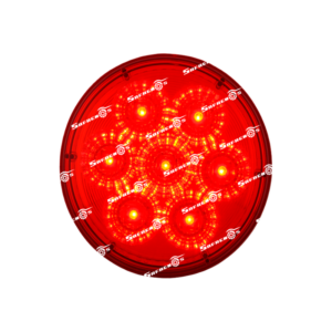 Stop Redonda 4” 7 LED Rojo MV
