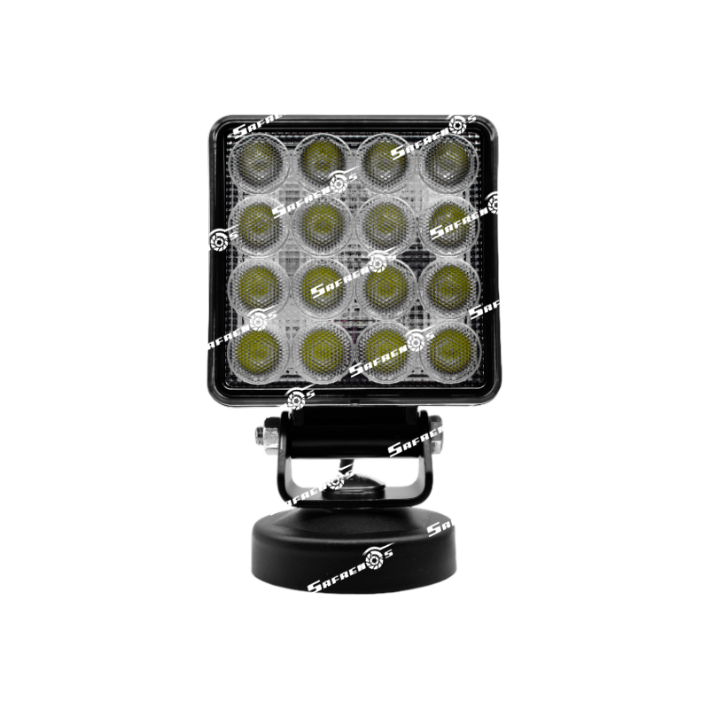 Lámpara Cuadrada de Trabajo (108.5*108.5*67.3 mm) 16 LED Alto Poder 4600 Lm - 67.3mm