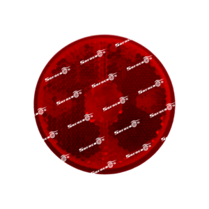 Lámpara Demarcadora Reflectiva Redonda 2 ½" Roja con Bombillo 12V
