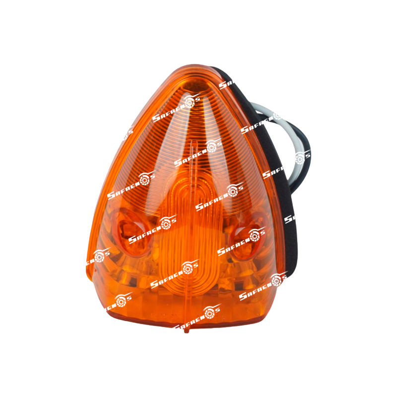 Lámpara de Cabina Triangular 15 LED Ambar con Cables 12V