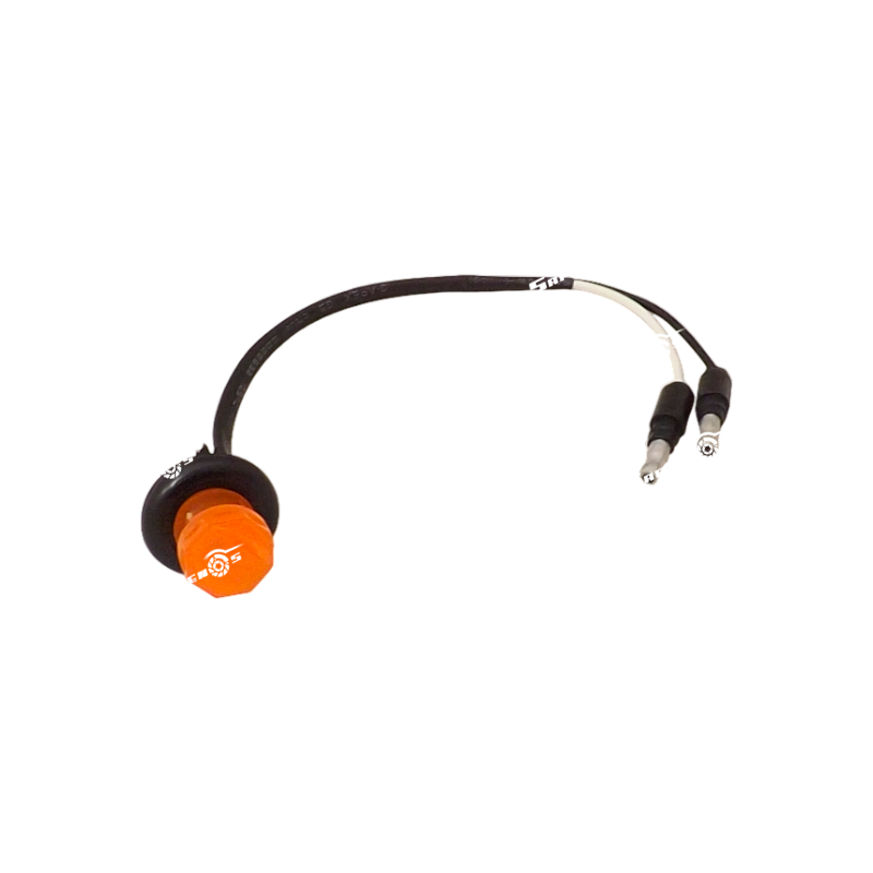 Lámpara Lateral Glo Light 3/4” 2 LED Ambar con Caucho y Cables 12V