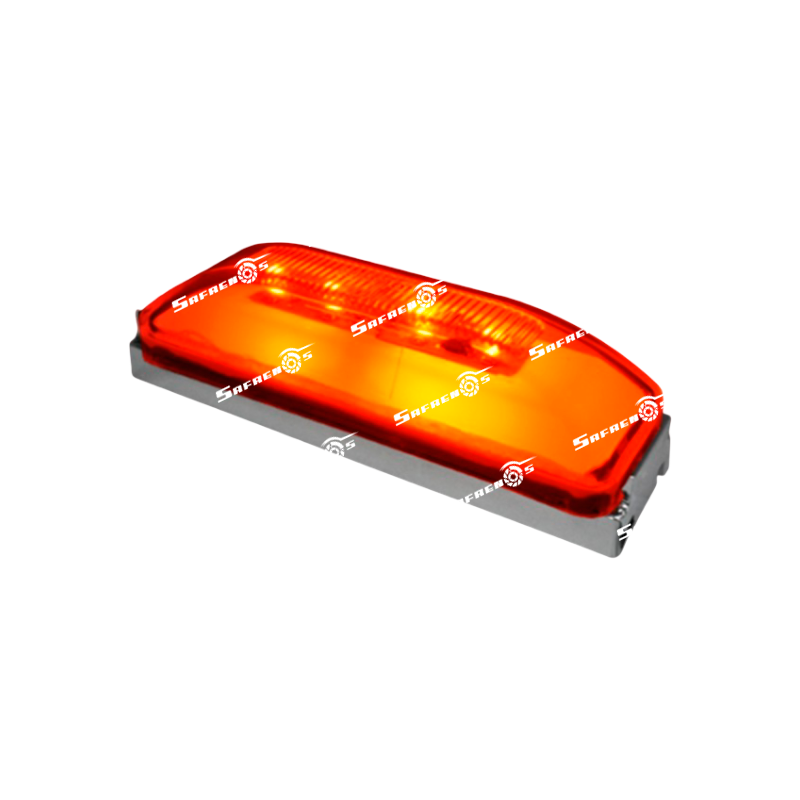 Lámpara Parasol Glo Light 10 LED Ambar con Base Cromada en ABS y Conector 12V