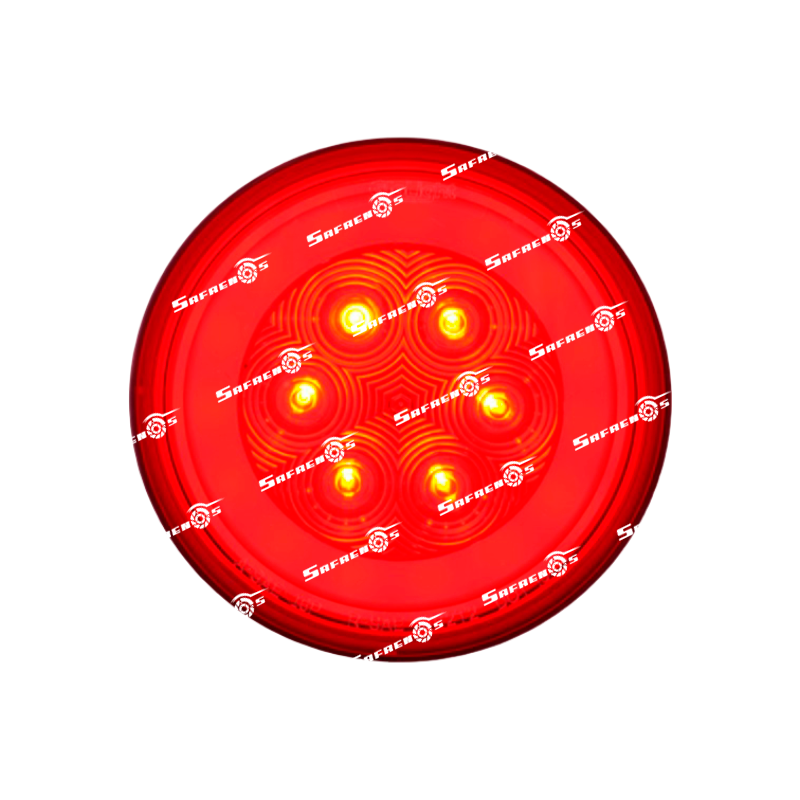 Stop Redonda Glo Light 4" 21 LED Rojo con MV