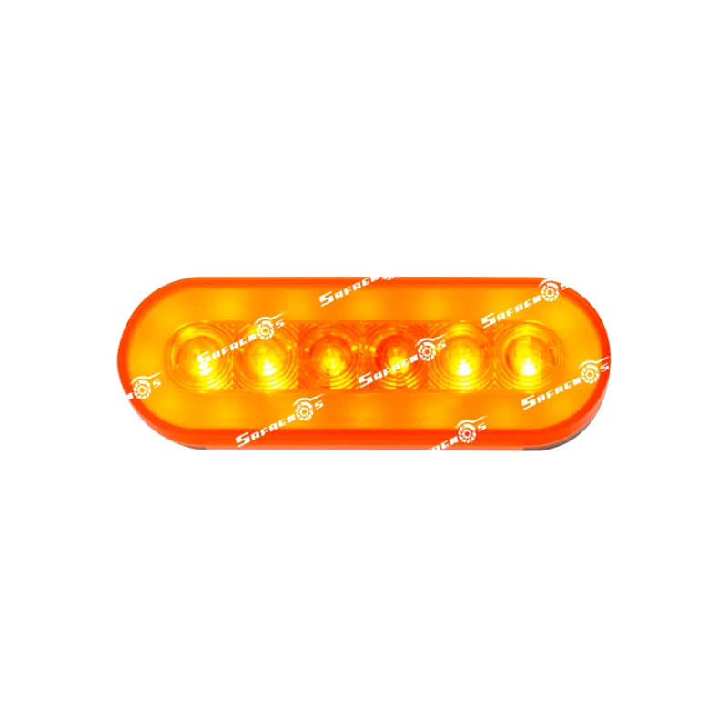 Lámpara Direccional Ovalada Glo Light 6" 22 LED Ambar MV