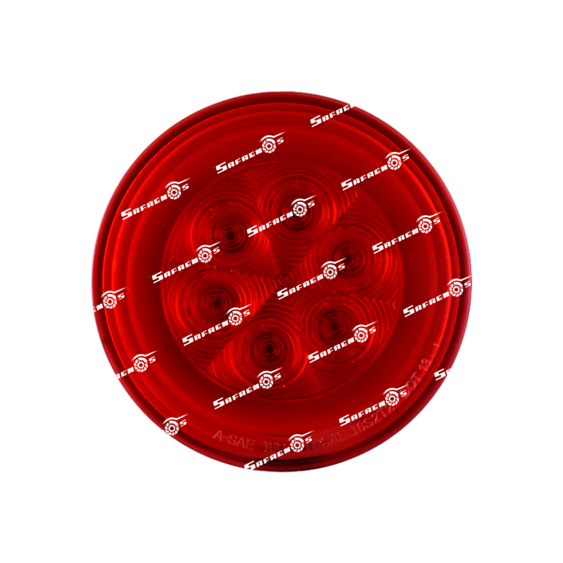 Lámpara Stop Redonda Glo Simil 4" 21 LED Rojo con 12V
