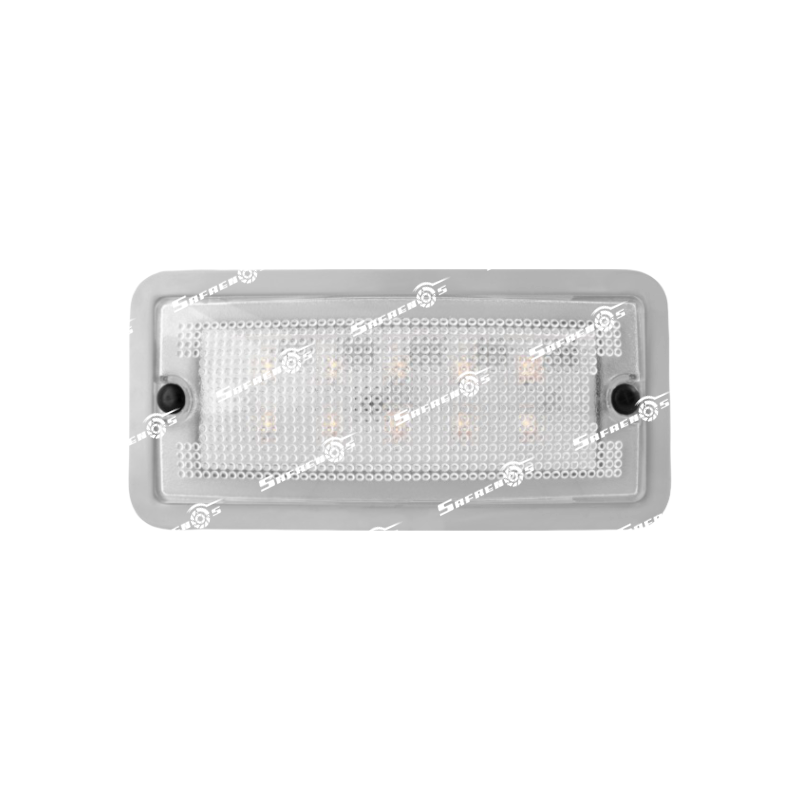 Lámpara Rectangular Domo Light 10 Leds Blanco con Cables 12V