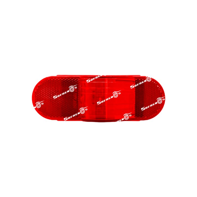 Lámpara Demarcadora Ovalada 9 LED Roja 12V