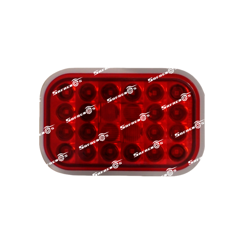 Stop Rectangular 24 LED Rojo 12V