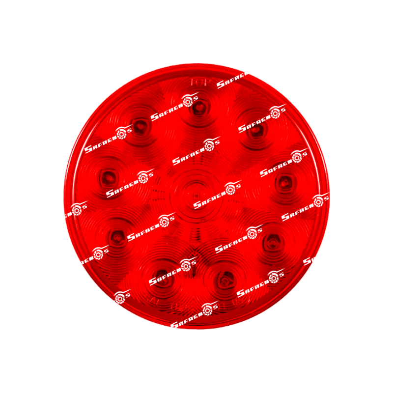 Stop Redonda 4" 10 LED Smd Rojo para Uso con Conector MV