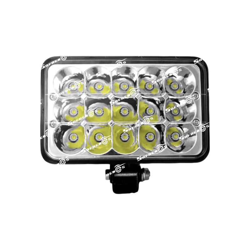 Lámpara Óptica LED Rectangular 5" - 15 LED, 2700 lm, Alto/Bajo, 9-32V