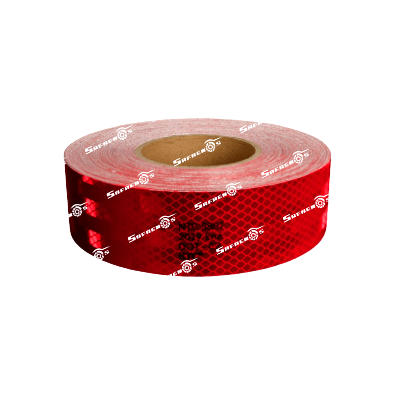 Cinta Retrorreflectiva Solo Roja 51 mm. (2 In) DOT-C2, Ntc 5807, 45 Metros