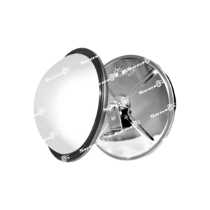 Espejo en Acero Inoxidable Convexo Ojo de Pescado 8.5 " Tornillo Central y Platina en L (330-630
