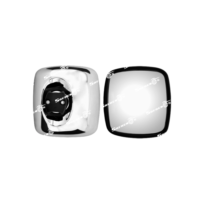 Espejo Lateral Auxiliar Cromado para Freightliner M2 con Desempañador