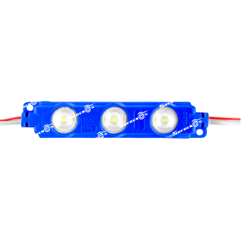 Módulo 3 LED 3030 Azul PVC 330-360 24V