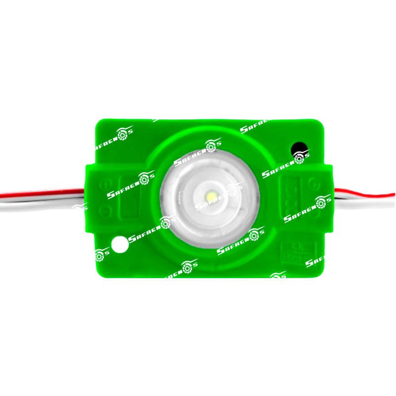 Módulo 1 LED 3030 Verde PVC 120 lm 24V