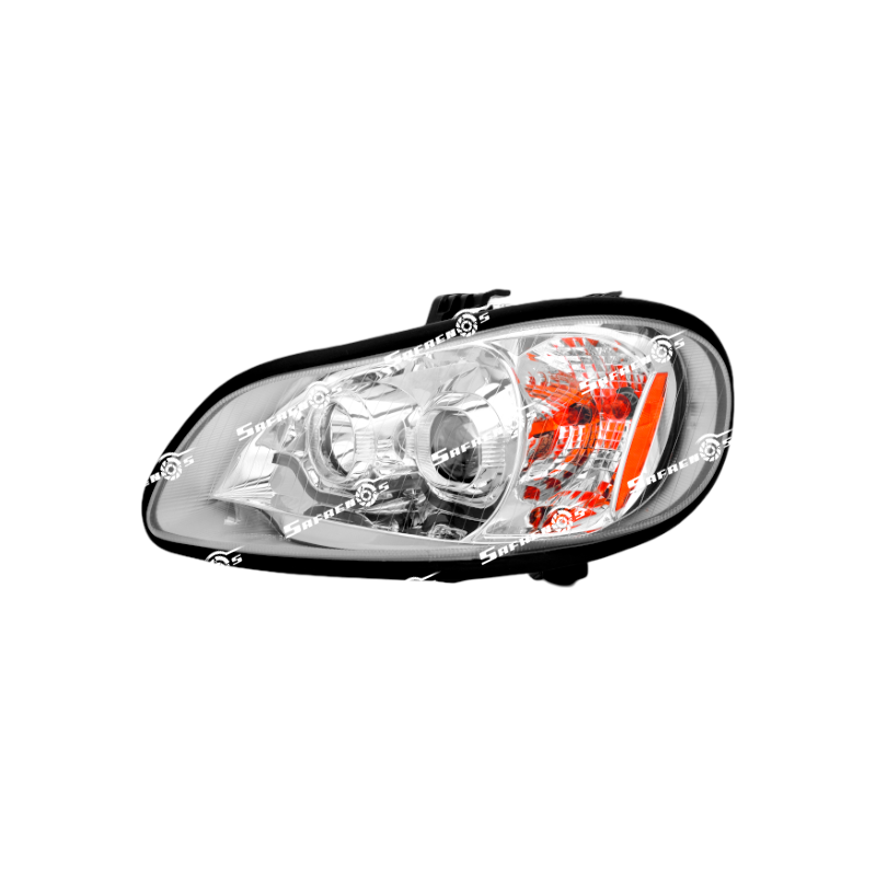 Faro Principal para Freightliner M2 106-112 Policarbonato con Lupa, LED Drl, SAE DOT - Izquierdo