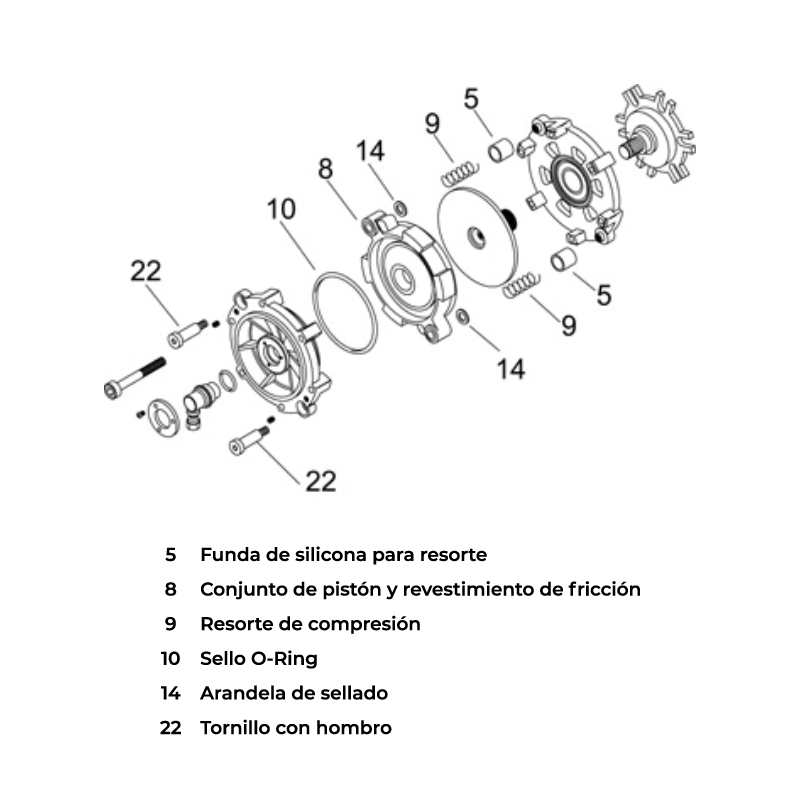Empaquetadura para Fan Clutch IHC / Freightliner