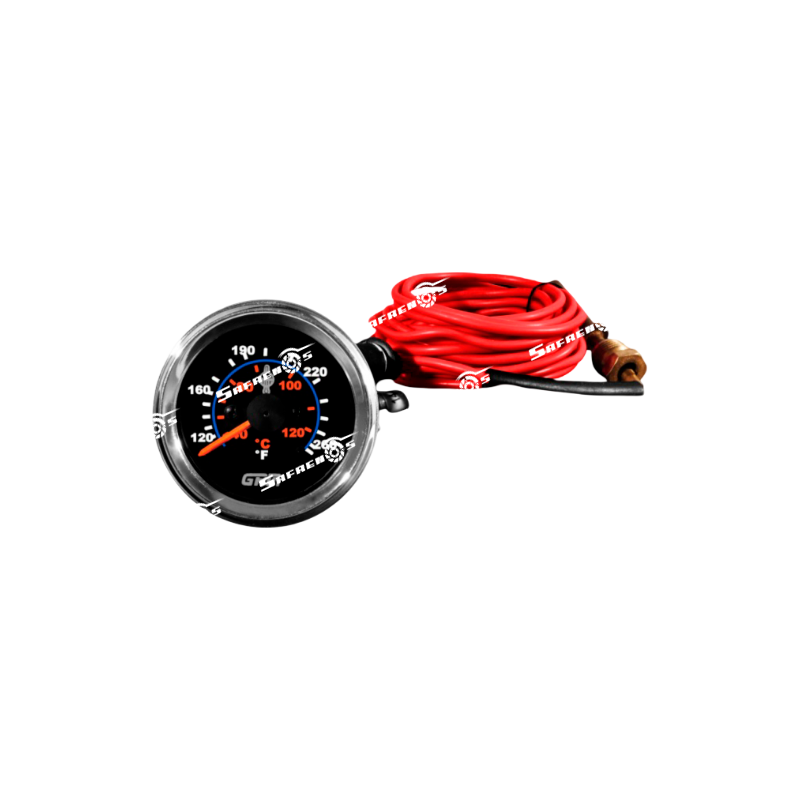 Medidor de Temperatura Mecánico Guaya 144" Fondo Negro GPM