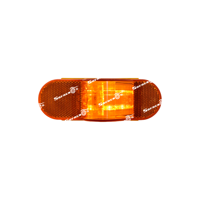 Lámpara Demarcadora LED Ovalada 9 LED Ámbar KTC