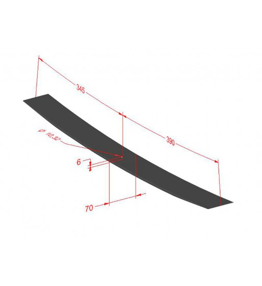 Hoja de Ballesta Cuarta Trasera Toyota Land Cruiser M 93-95 4821060722 IMAL
